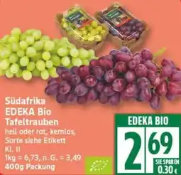 Edeka Südafrika EDEKA Bio Tafeltrauben Angebot