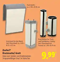 Lidl Zoofari Kratzmatte/-brett Angebot