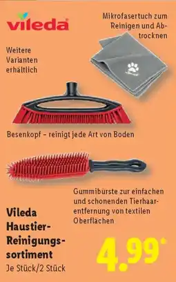 Lidl Vileda Haustier- Reinigungs sortiment Angebot