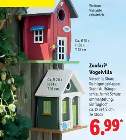 Lidl Zoofari Vogelvilla Angebot