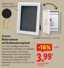 Lidl Livarno Bilderrahmen mit Aufbewahrungsfach Angebot