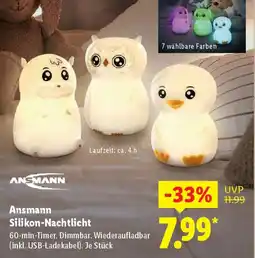 Lidl Ansmann Silikon-Nachtlicht Angebot