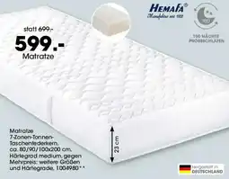 Möbel Martin HEMAFA Matratze Angebot