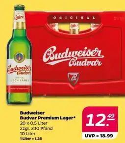 NETTO Budweiser Budvar Premium Lager Angebot