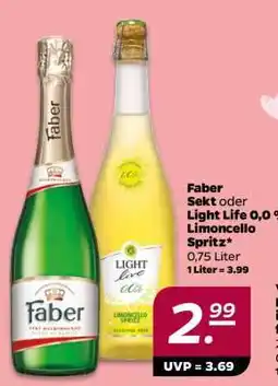 NETTO Faber Sekt oder Light Life 0,0 % Limoncello Spritz Angebot