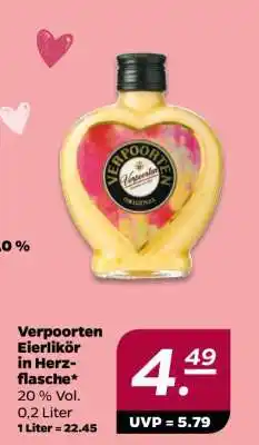 NETTO Verpoorten Eierlikör in Herzflasche Angebot