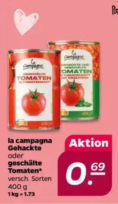 NETTO la campagna Gehackte oder geschälte Tomaten Angebot