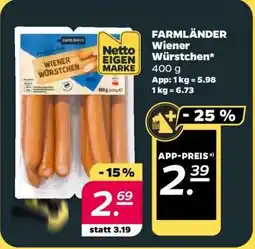NETTO FARMLÄNDER Wiener Würstchen Angebot