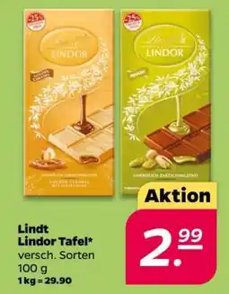 NETTO Lindt Lindor Tafel Angebot