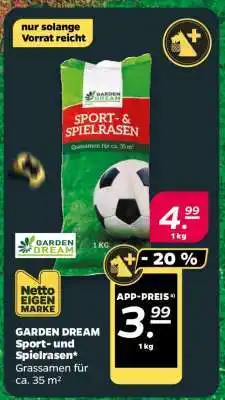 NETTO GARDEN DREAM Sport- und Spielrasen Angebot
