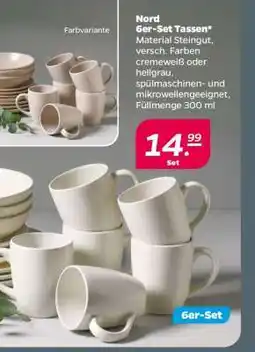 NETTO Nord 6er-Set Tassen Angebot