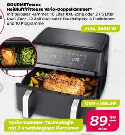 NETTO GOURMETmaxx Heißluftfritteuse Vario-Doppelkammmer Angebot