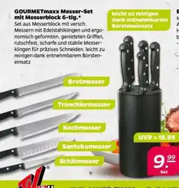 NETTO GOURMETmaxx Messer-Set mit Messerblock 6-tlg Angebot
