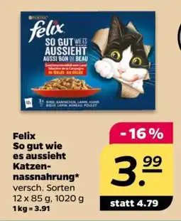 NETTO Felix So gut wie es aussieht Katzennassnahrung Angebot