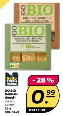 NETTO GO BIO Genussriegel Angebot