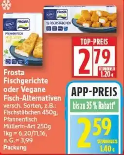 Edeka Frosta Fischgerichte oder Vegane Fisch-Alternativen Angebot