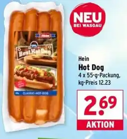Wasgau Hein Hot Dog Angebot