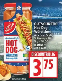 Edeka GUT&GÜNSTIG Hot-Dog- Würstchen Angebot