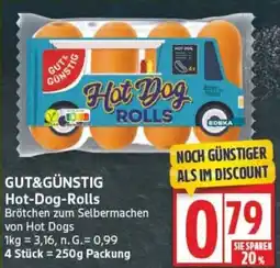 Edeka GUT&GÜNSTIG Hot-Dog-Rolls Angebot