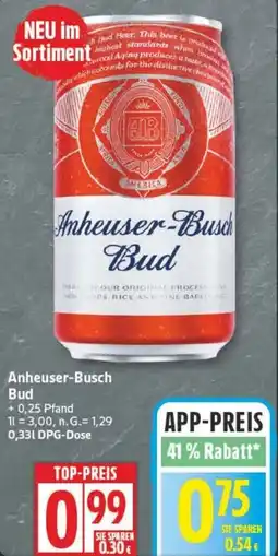 Edeka Anheuser-Busch Bud Angebot