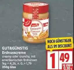 Edeka GUT&GÜNSTIG Erdnuss Creme Angebot
