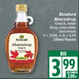 Edeka Alnatura Ahornsirup Angebot