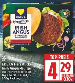 Edeka EDEKA Herzstücke Irish Angus-Burger Angebot