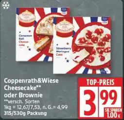 Edeka Coppenrath&Wiese Cheesecake oder Brownie Angebot