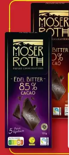 Aldi Nord Moser Roth Edelbitter Schokolade Vegan Angebot