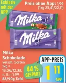 Edeka Milka Schokolade Angebot