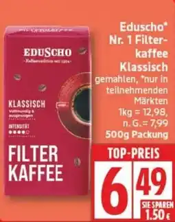 Edeka Eduscho Nr. 1 Filterkaffee Klassisch Angebot