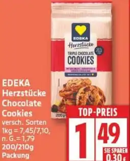 Edeka EDEKA Herzstücke Chocolate Cookies Angebot