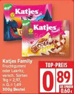 Edeka Katjes Family Fruchtgummi oder Lakritz Angebot