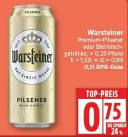 Edeka Warsteiner Premium-Pilsener oder Biermisch- getränke Angebot