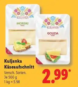 Lidl Kuljanka Käseaufschnitt Angebot