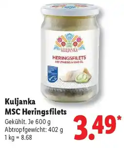 Lidl Kuljanka MSC Heringsfilets Angebot