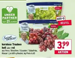 Wasgau SanLucar Paradies- Trauben hell oder rot Angebot