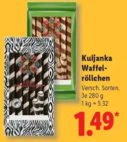 Lidl Kuljanka Waffel- röllchen Angebot
