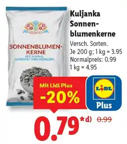 Lidl Kuljanka Sonnenblumenkerne Angebot