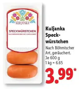Lidl Kuljanka Speckwürstchen Angebot