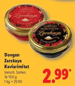 Lidl Dovgan Zarskaya Kaviarimitat Angebot