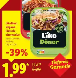 Lidl LikeMeat Vegane Fleisch- alternative Angebot