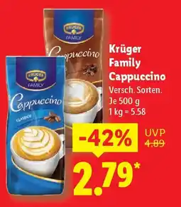 Lidl Krüger Family Cappuccino Angebot