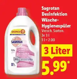 Lidl Sagrotan Desinfektion Wäsche- Hygienespüler Angebot