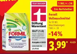 Lidl Formil Vollwaschmittel Angebot
