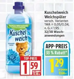Edeka Kuschelweich Weichspüler Angebot