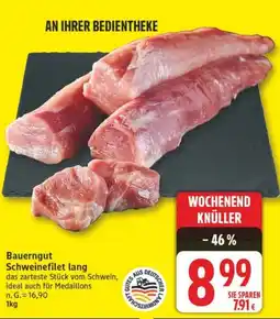 Edeka Bauerngut Schweinefilet lang Angebot