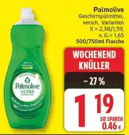Edeka Palmolive Geschirrspülmittel Angebot
