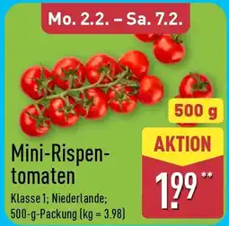Aldi Nord Mini-Rispen tomaten Angebot