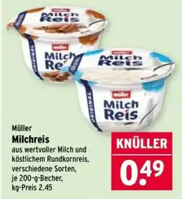 Wasgau Müller Milchreis Angebot